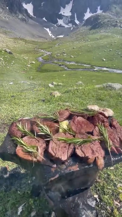 İsveç Kütük Ocakta Dana Bonfile  ❄️ beef tenderloin on a swedish log stove