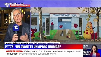 Скачать видео: La maire de Romans-sur-Isère, Marie-Hélène Thoraval, annonce avoir été victime de menaces de décapitation depuis ses prises de position après le meurtre de Thomas