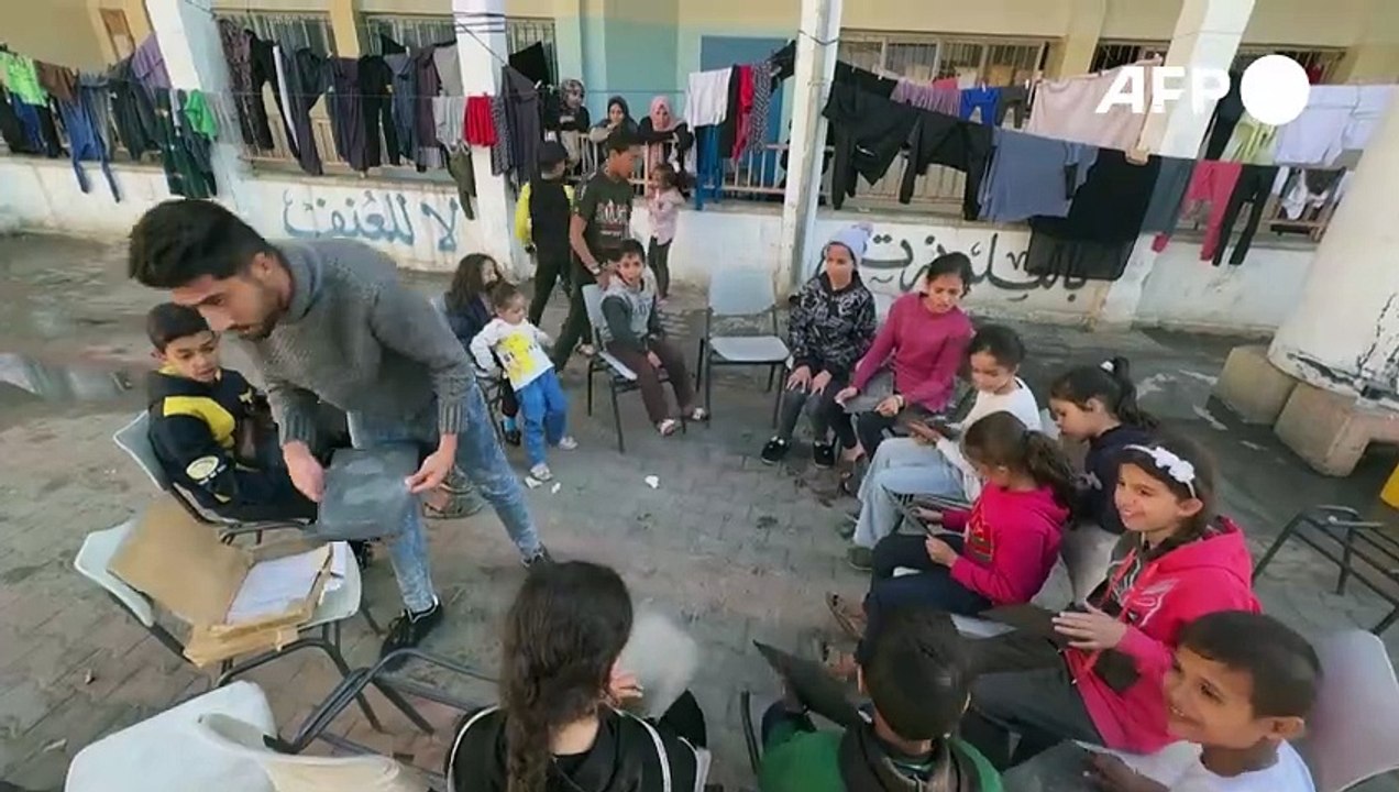 Kinder im Gazastreifen: Schule auf dem Hof