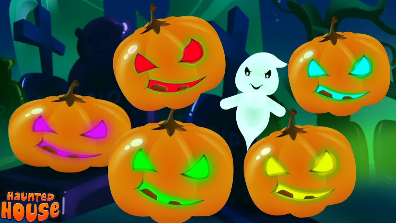 Five Little Pumpkins + More Spooky Nursery Rhymes & Cartoon Videos for ...
