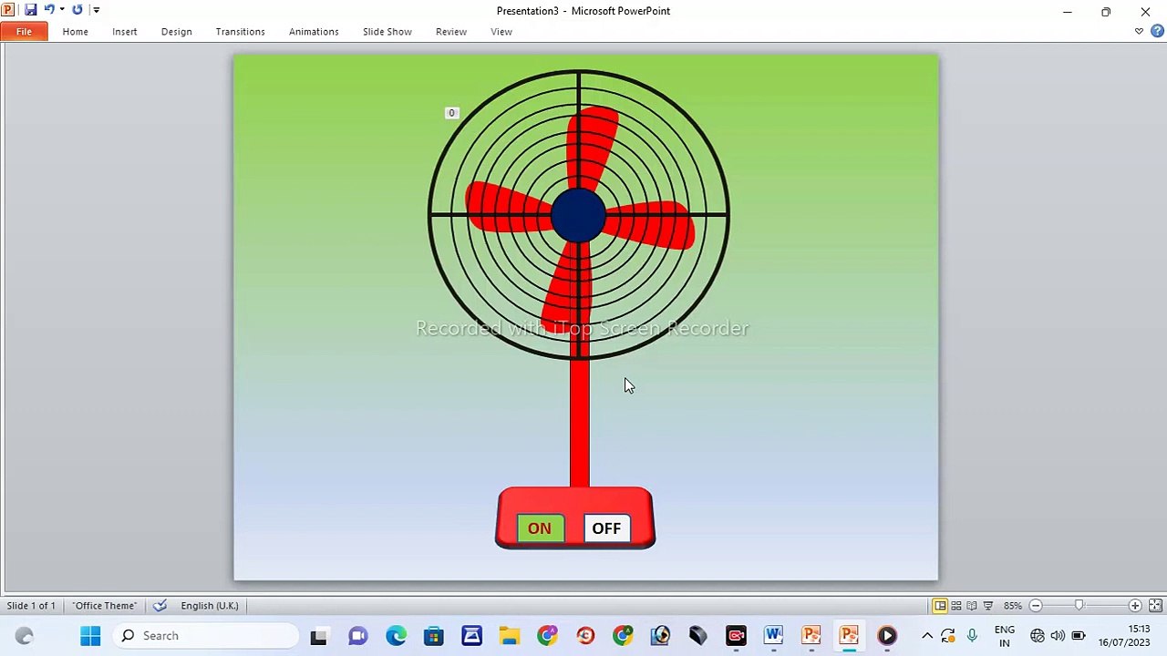 Table fan kaise banaye_ table fan powerpoint me banan sikhe _3D अनिमेशन से fan बनाये _ टेबल fan