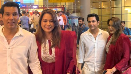 Randeep Hooda & Lin Laishram Back To  Mumbai After Completing Wedding Rituals