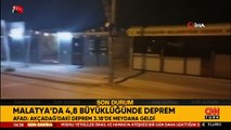 Son dakika... Malatya'da 4,8 büyüklüğünde deprem!