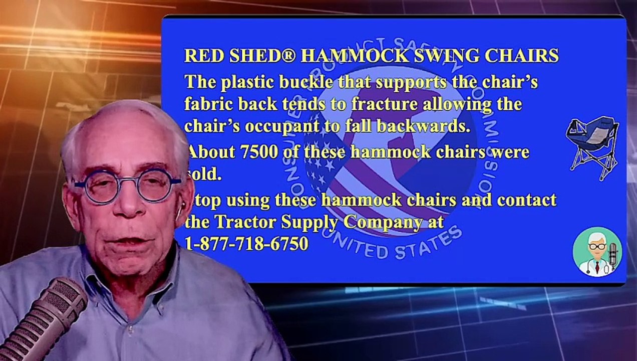 Red Shed Hammock Chairs Have Loose Backs