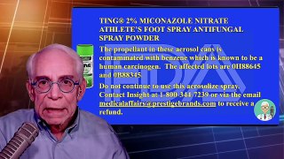 TING Miconazole Foot Spray Contains A Carcinogen