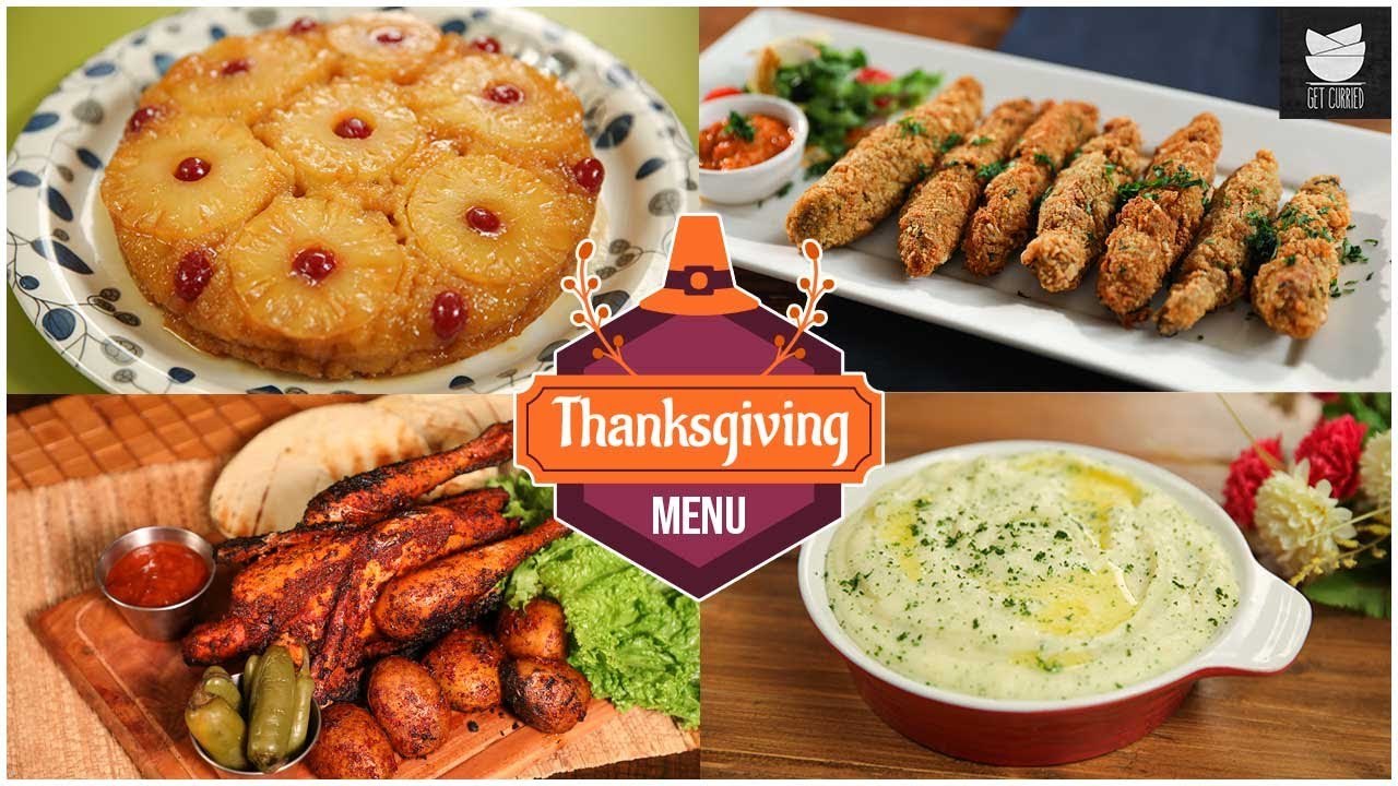 Thanksgiving Special Recipes | Chicken fingers, Pineapple Cake, Whole Chicken Roast, Mashed Potato