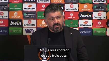 Marseille - Gattuso pas surpris par Aubameyang et espère une continuité