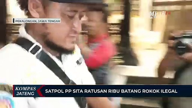 Satpol PP Sita Ratusan Ribu Batang Rokok Ilegal