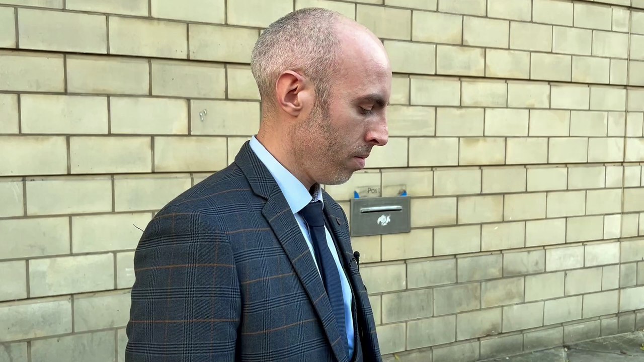 Senior Investigating Officer Detective Inspector Simon Barnes speaking outside of court after the Fred Shand murder sentencing