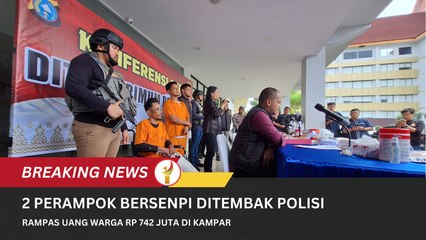 2 Perampok Bersenpi Ditembak Polisi, Rampas Uang Warga Rp 742 Juta Di Kampar