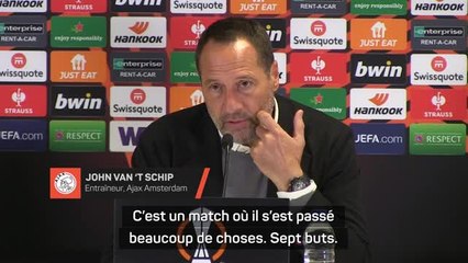 Ajax Amsterdam - van 't Schip : “Déçu du résultat mais pas de la performance”