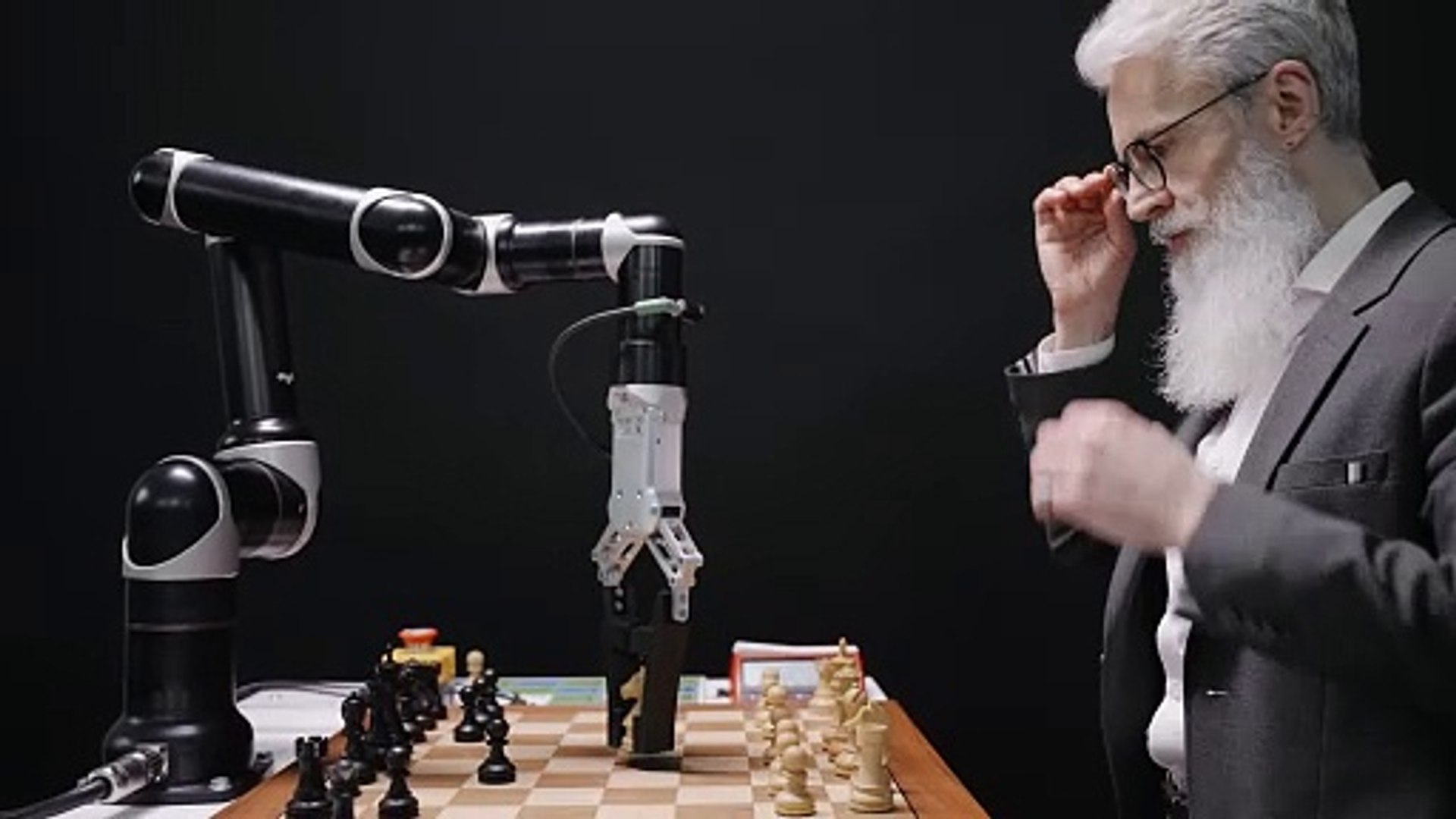 Professional Japanese Development Engineer Is Testing An Artificial Intelligence