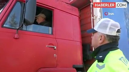 Tokat'ta Zorunlu Kış Lastiği Denetimi Yapıldı