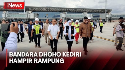 Gubernur Jatim Khofifah Cek Kesiapan Bandara Dhoho Kediri