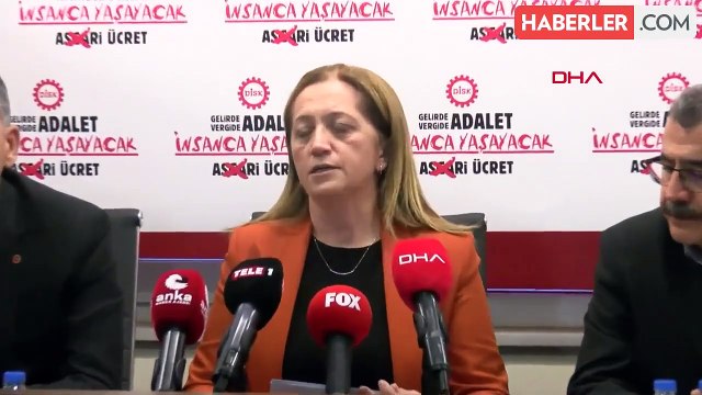 DİSK Genel Başkanı Arzu Çerkezoğlu: '2024 yılında asgari ücretin ne kadar olması gerektiğini söylemiyoruz'