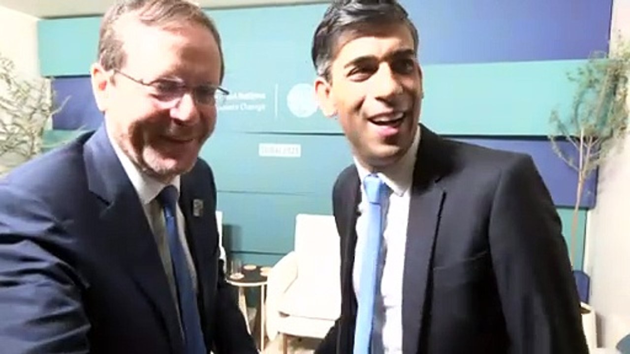 Sunak meets Israeli President Herzog at COP28