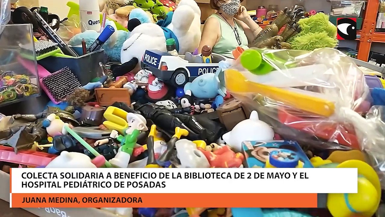 Realizan una colecta solidaria a beneficio de la Biblioteca Popular de 2 de Mayo y el Hospital Pediátrico de Posadas