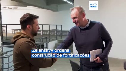 Presidente da Ucrânia ordena construção de novas fortificações nas principais frentes