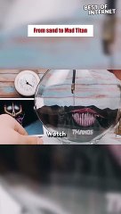 Sand Wizardry: Crafting Thanos with Colored Sands!  || Best of Internet