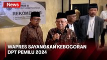 Kebocoran DPT Pemilu 2024, Wapres KPU Harus Bisa Menjaga Kerahasiaan