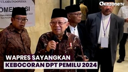 Sayangkan Kebocoran DPT Pemilu 2024, Wapres: KPU Harus Bisa Menjaga Kerahasiaan