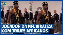 Jogador da NFL viraliza com trajes africanos