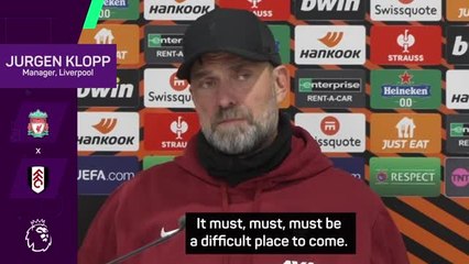 Playing at Anfield is a dream - Klopp