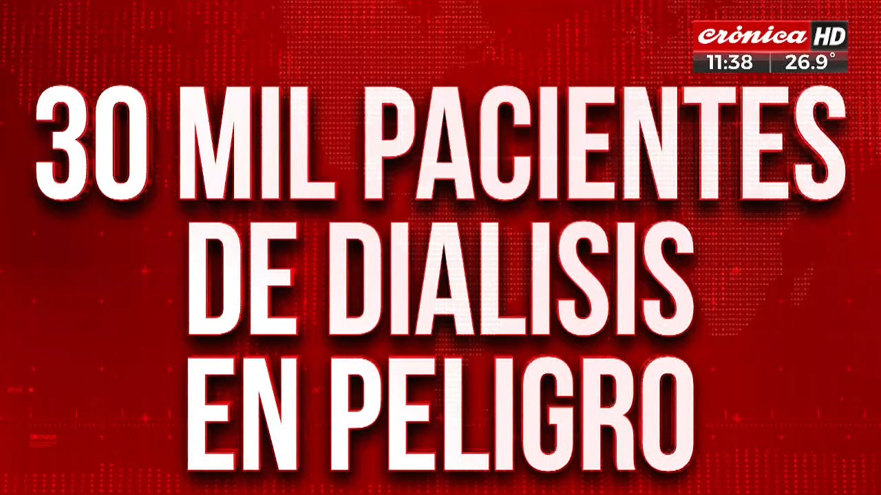 Pacientes de diálisis en peligro: profesionales advierten sobre la falta de insumos