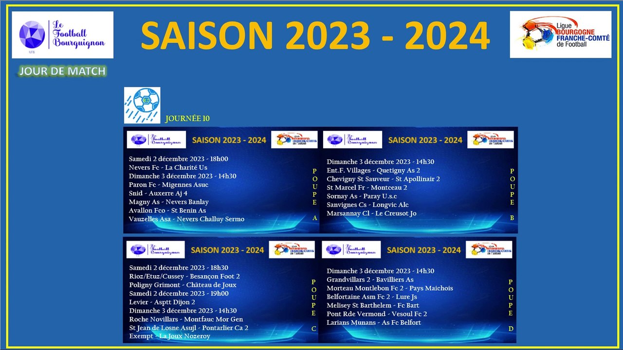 L’agenda du Week-End