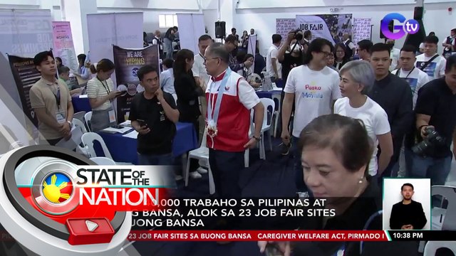 Halos 40,000 trabaho sa PIlipinas at ibang bansa, alok sa 23 job fair sites sa buong bansa | SONA