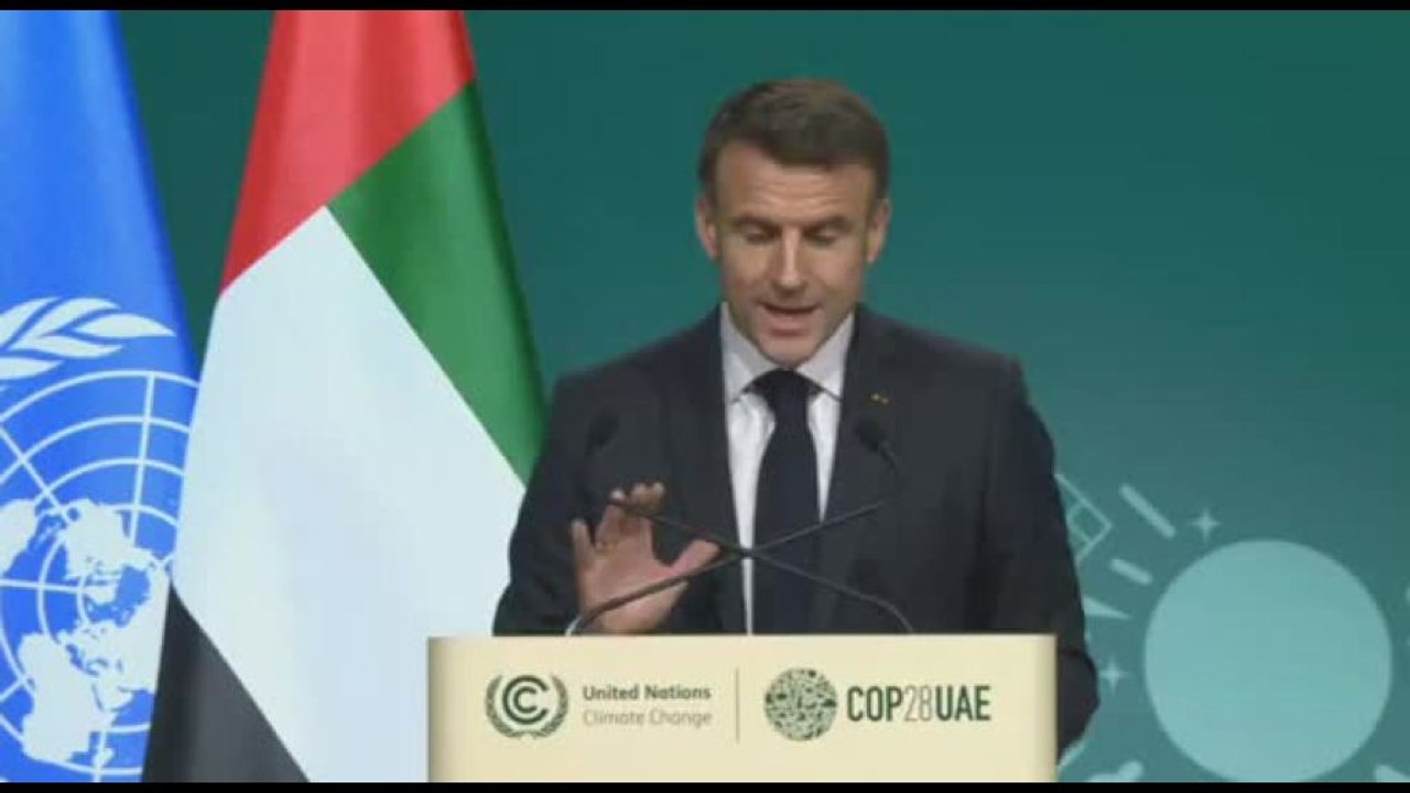 COP28, Macron: a porre fine all'utilizzo del carbone prima del 2030