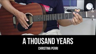 A Thousand Years - Christina Perri | EASY Guitar Tutorial with Chords / Lyrics