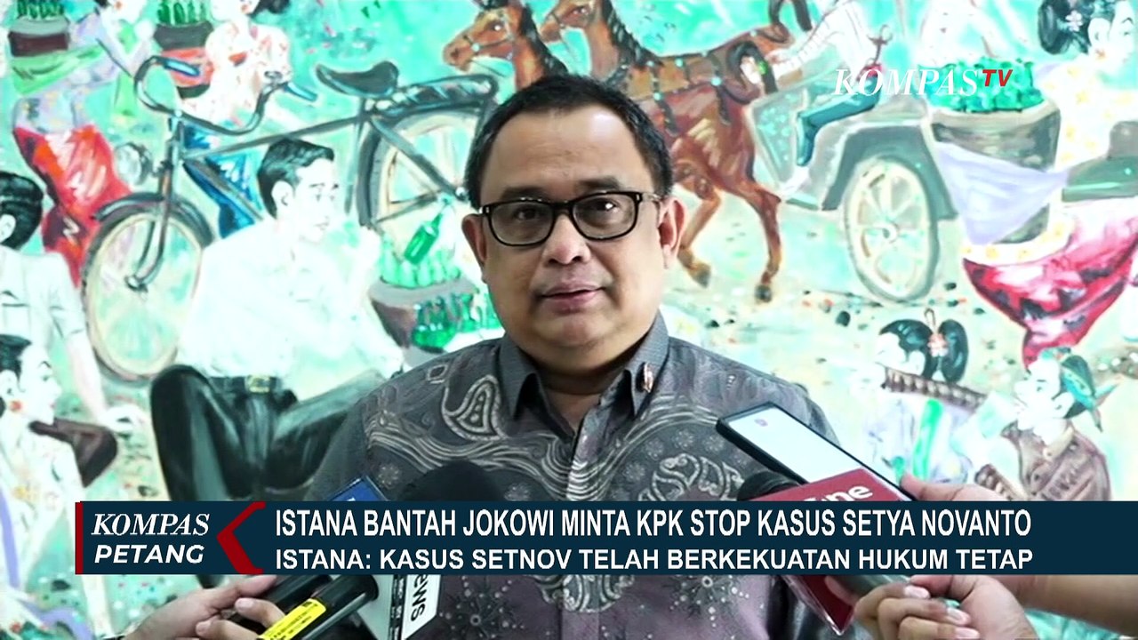 Bantah Pernyataan Agus Rahardjo, Istana: Presiden Tegas Minta Setnov Ikuti Proses Hukum