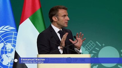Macron pede que G7 ‘acabe com o carvão’ para ‘dar exemplo’