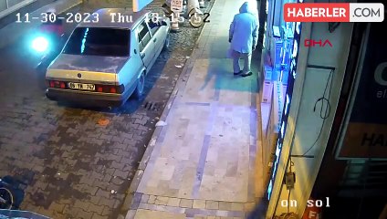 Salihli'de Mağaza Önünde Televizyon Hırsızlığı