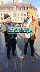 Vous êtes fiers d'avoir fait quoi ?  #fierté #accomplissement #fierdesoi #challenge #microtrottoir #succes #etapedevie #bellevie #zonedeconfort