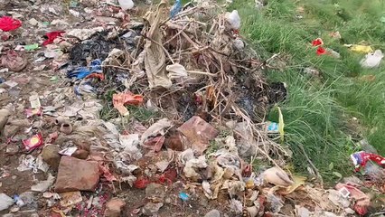 प्रतापसागर तालाब किनारे सड़ रहा कचरा कर रहा परेशान