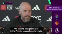 Ten Hag claims Onana is the 'second-best goalkeeper in the Premier League'