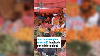 Tasa de desempleo retrocedió a 2.7% impulsada por la informalidad