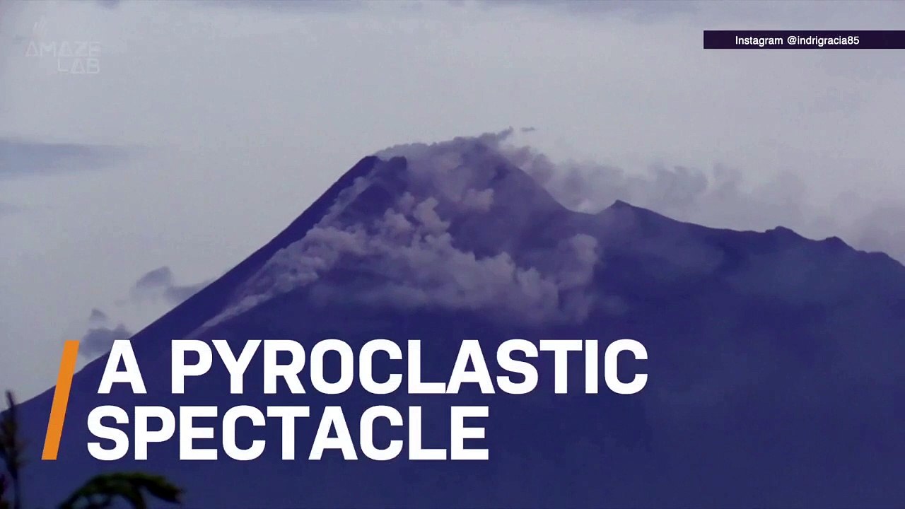 This Volcano In Indonesia Exploded In a Beautiful Display!