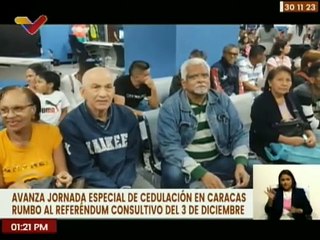 Jornadas de cedulación continúan en armonía y optimismo por referendo consultivo este 3 de diciembre