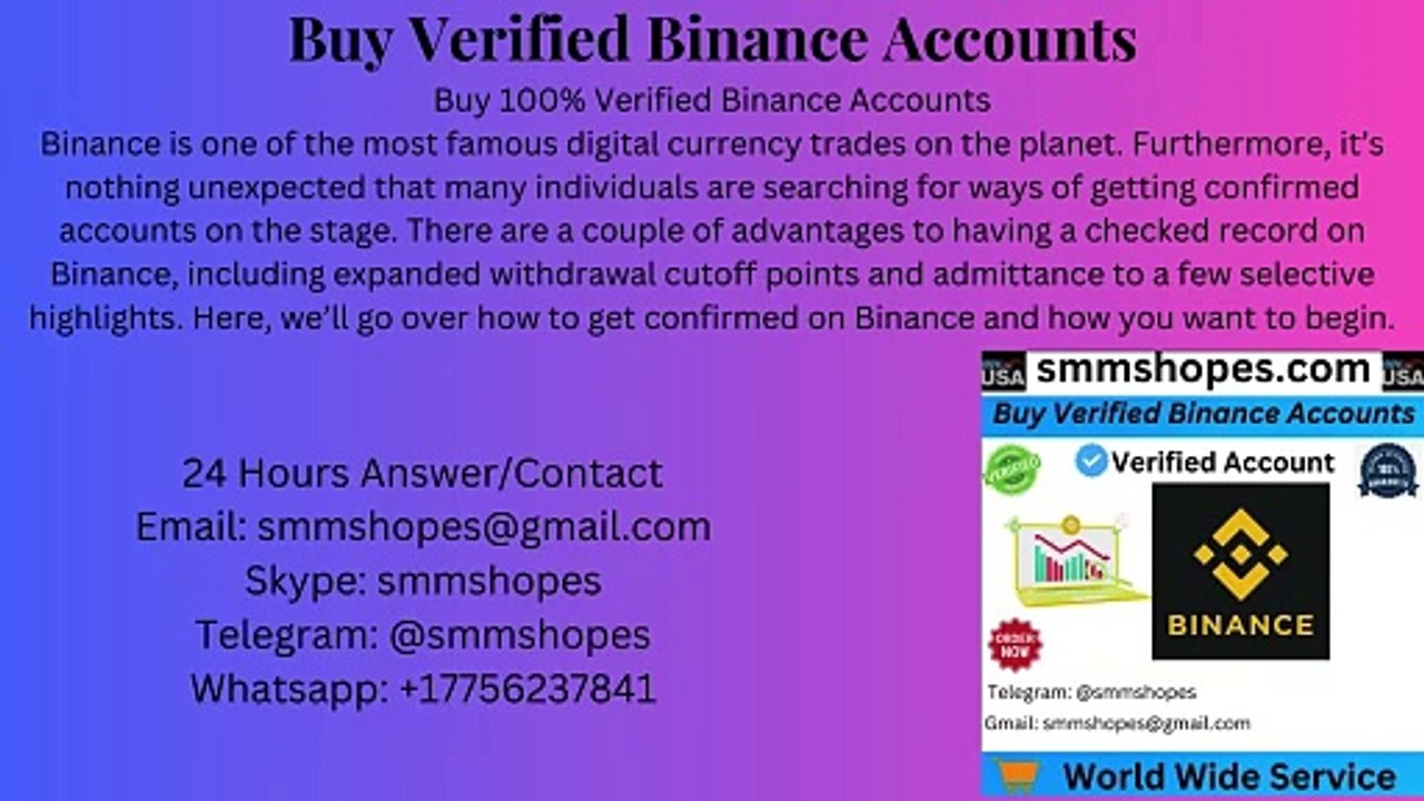 Buy Verified Binance Accounts