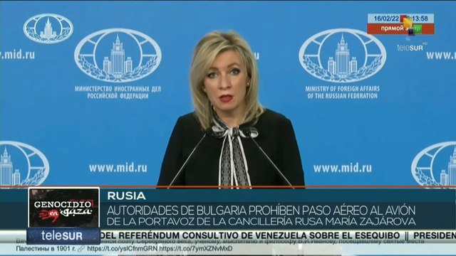 Autoridades búlgaras prohíben a portavoz de cancillería rusa sobrevolar su espacio aéreo