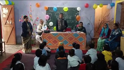 विद्यार्थियों को दी निपुणता की शिक्षा, लूणी घी और चटनी का लिया चटकारा ... देखें वीडियो ...