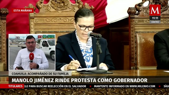 Manolo Jiménez rinde protesta como gobernador de Coahuila