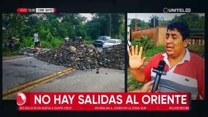 Скачать видео: Bloqueo en la ruta nueva Cochabamba- Santa Cruz deja varados a viajeros y transportistas de carga