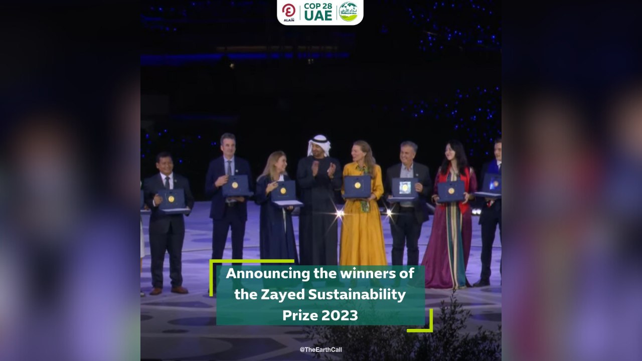 Announcing the winners of the Zayed Sustainability Prize 2023