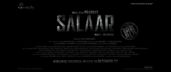 Salaar Hindi Trailer | Prabhas & Prashanth Neel 🎬