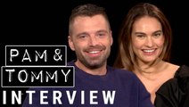 'Pam & Tommy' Interviews | Sebastian Stan, Lily James and Taylor Schilling