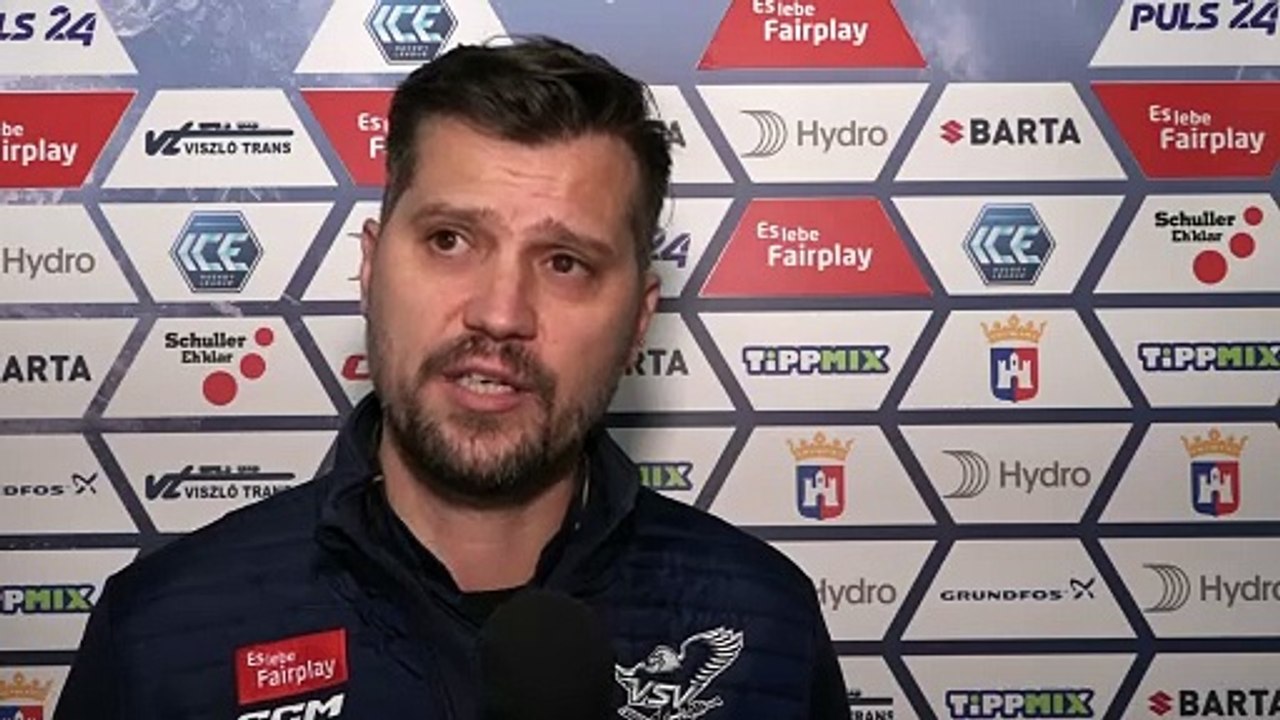 Marcel Rodman (VSV) nach der Niederlage gegen Fehervar